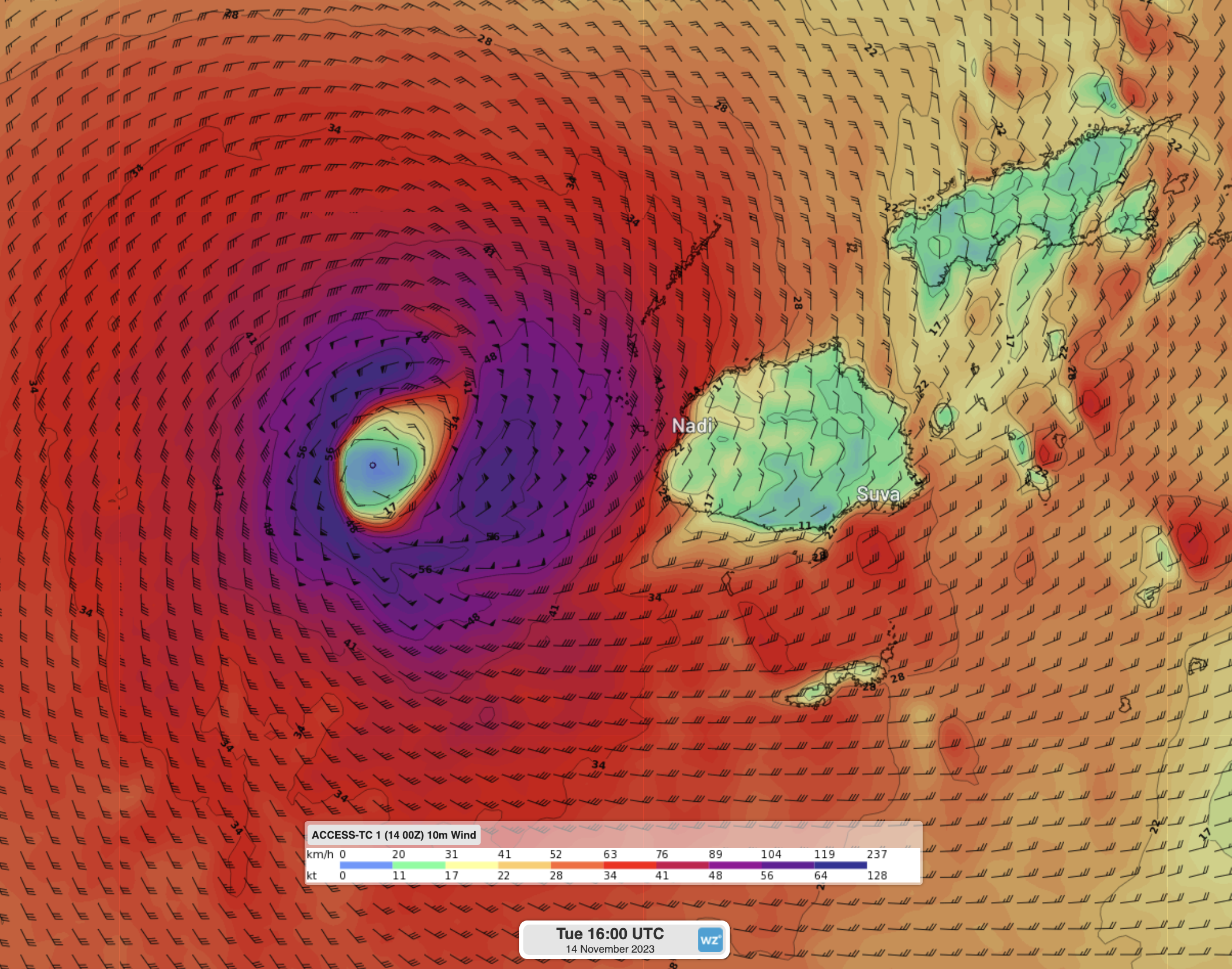 Tropical Cyclone Mal. Fiji