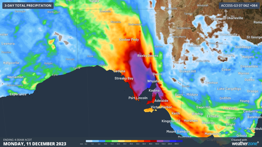 Huge temperature contrast to drive severe weather in southern Australia