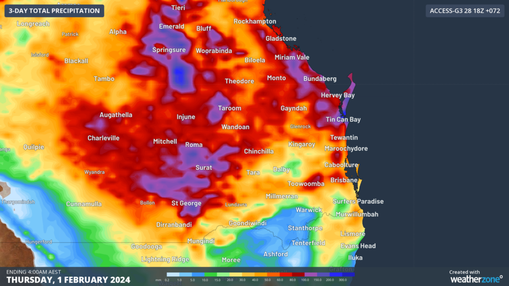 Intense rainfall to hit Southeast Qld