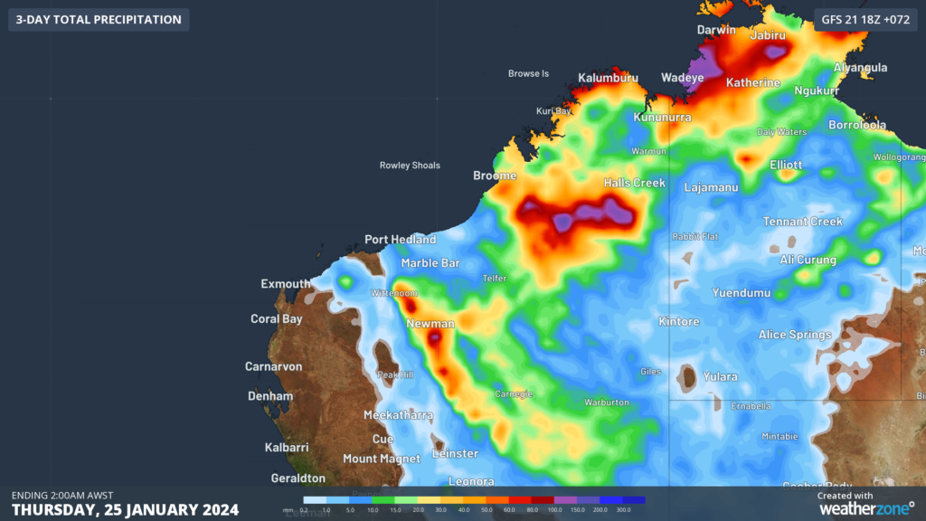 Heavy rain and storms loom for Pilbara