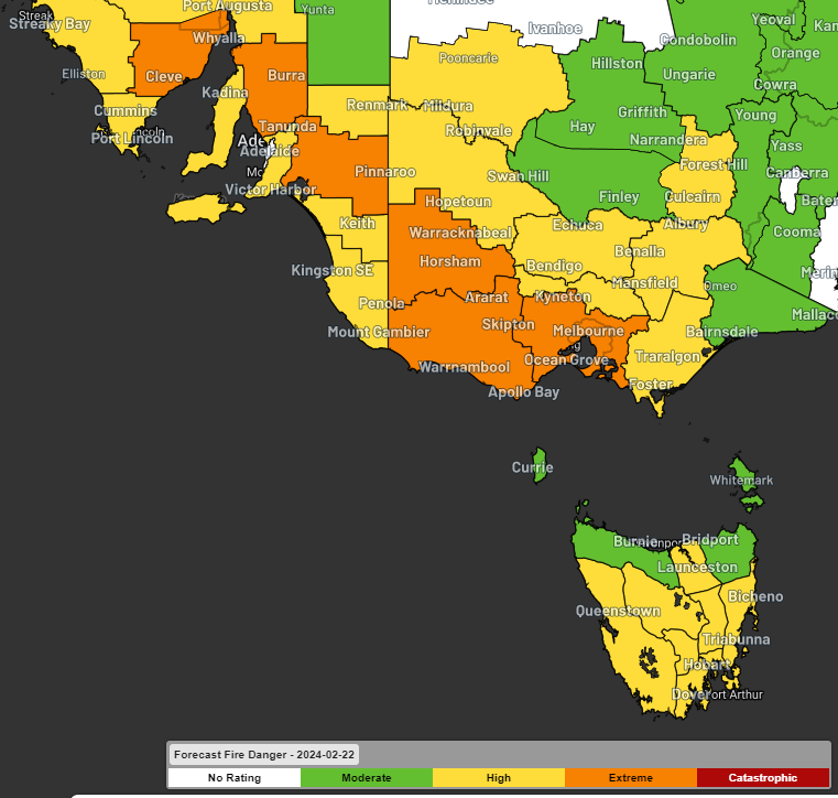 Hobart hotter than Sydney Darwin on Thursday