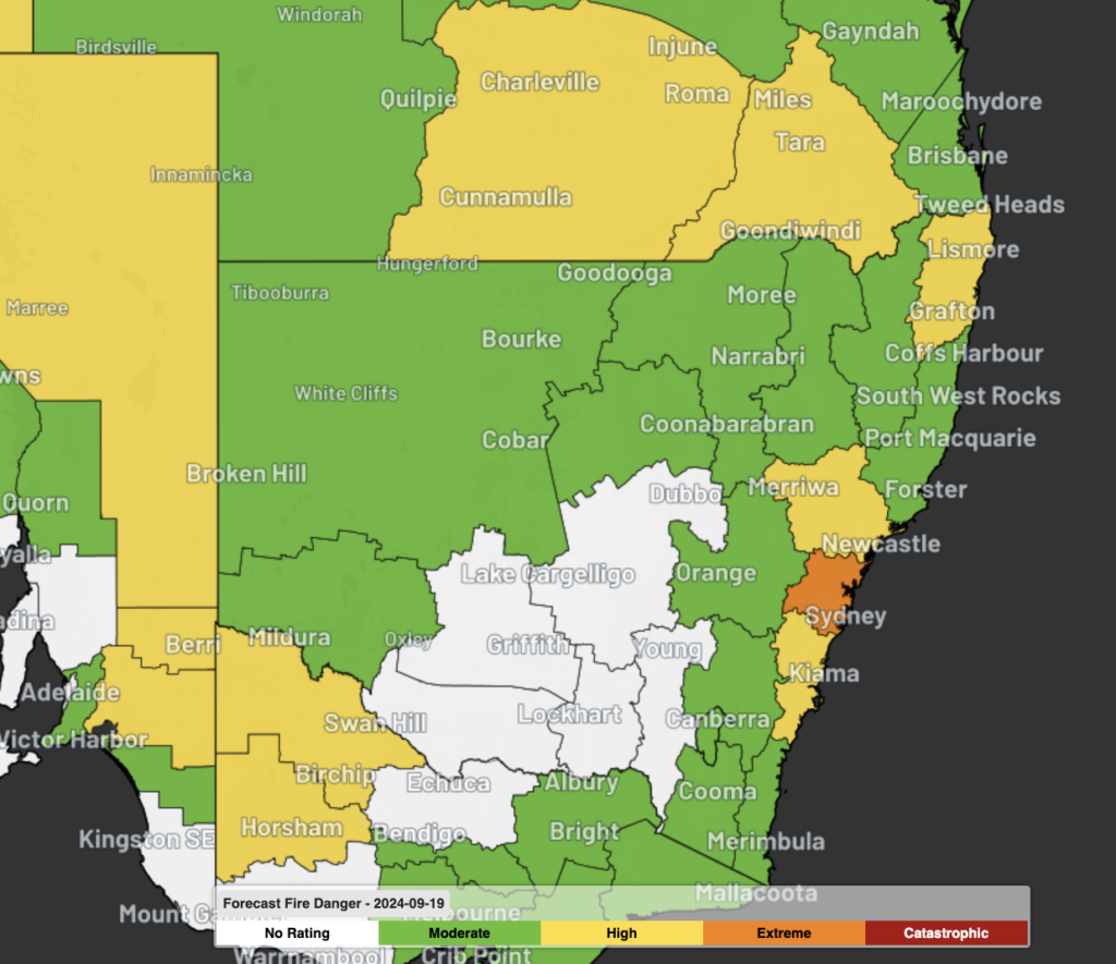 Extreme fire danger predicted in Sydney this Thursday | DTN APAC